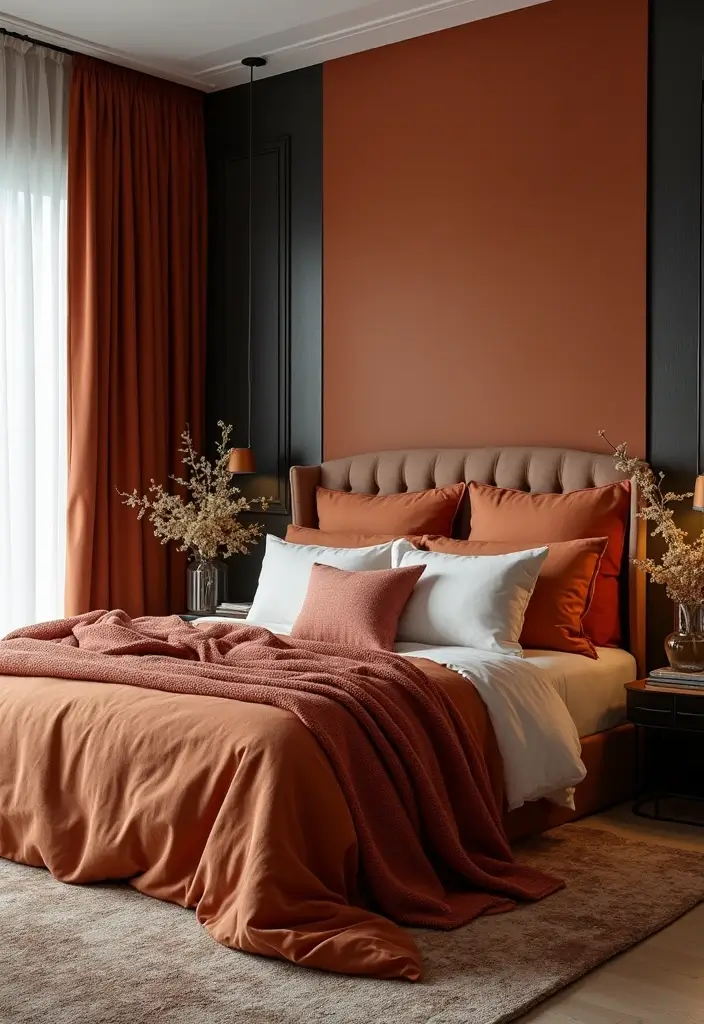 30 Luxury Bedroom Design Ideas That Exude Elegance & Class - 20. Trendy Textiles