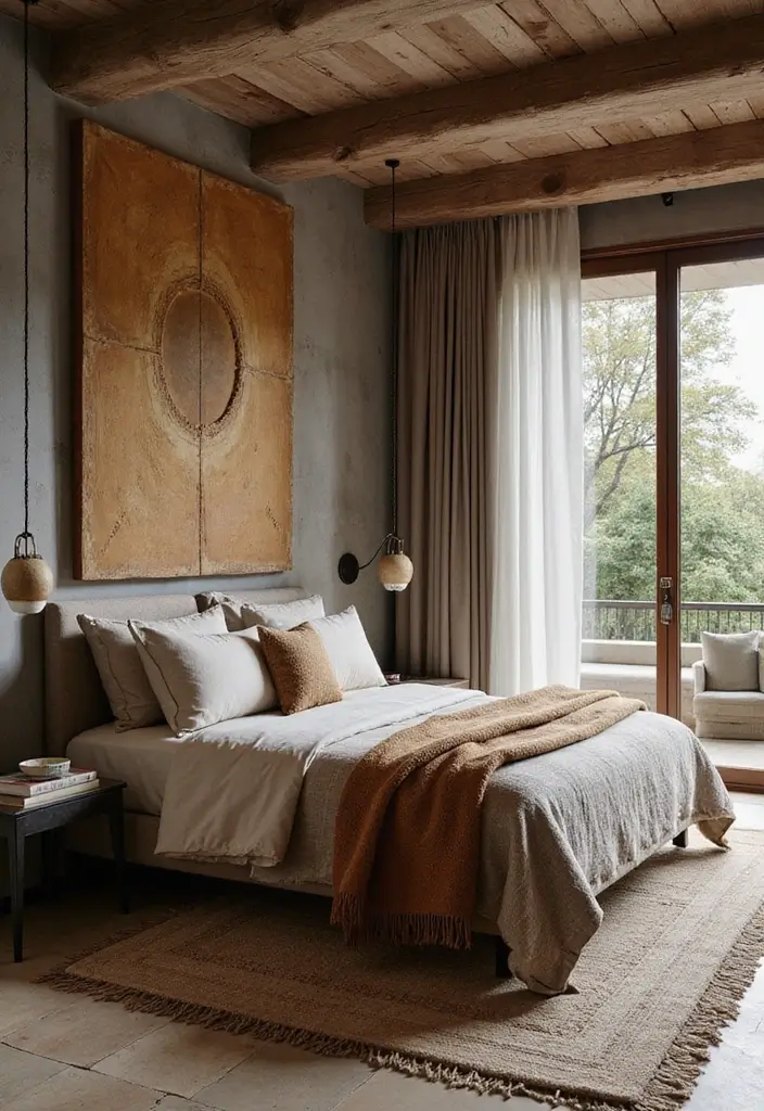 30 Luxury Bedroom Design Ideas That Exude Elegance & Class - 29. Dynamic Textures