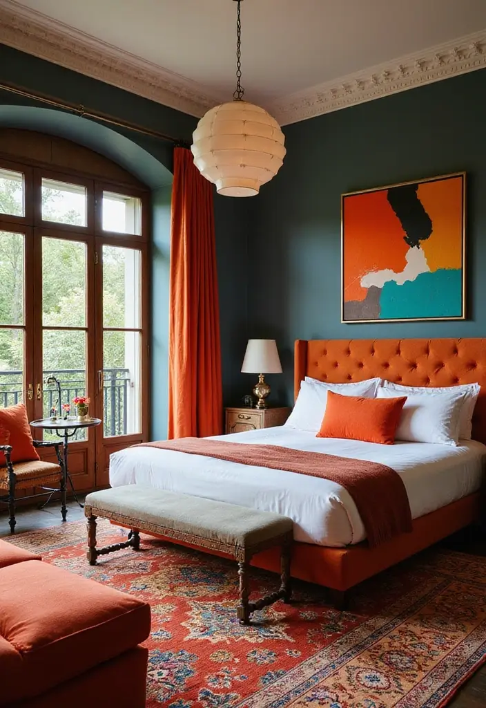 30 Luxury Bedroom Design Ideas That Exude Elegance & Class - 6. Eclectic Charm