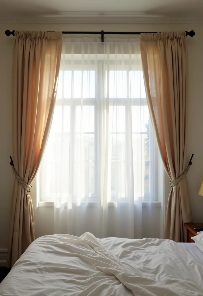 30 Men’s Small Bedroom Ideas That Feel Minimal & Masculine - 15. Go for Minimal Window Treatments