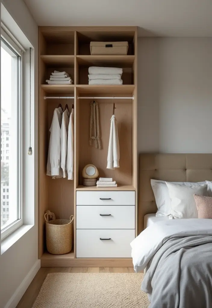 30 Men’s Small Bedroom Ideas That Feel Minimal & Masculine - 17. Design a Custom Closet