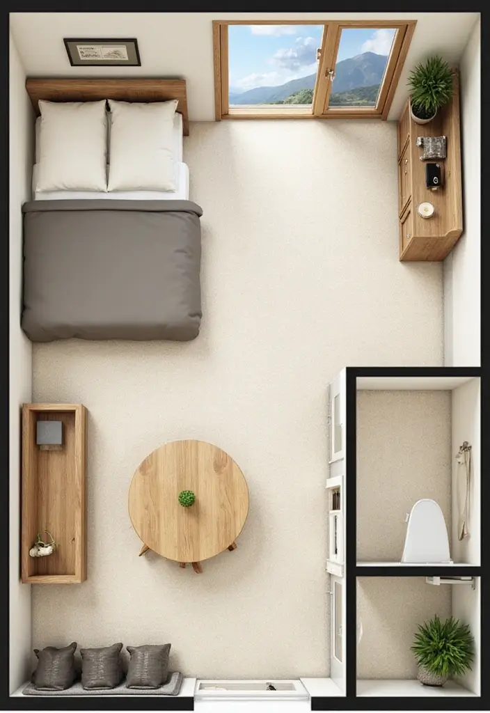 30 Men’s Small Bedroom Ideas That Feel Minimal & Masculine - 29. Maintain a Clean Layout