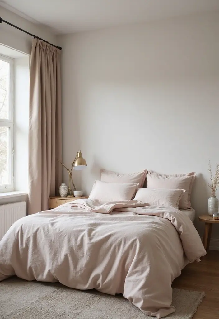 30 Men’s Small Bedroom Ideas That Feel Minimal & Masculine - 8. Keep Bedding Simple