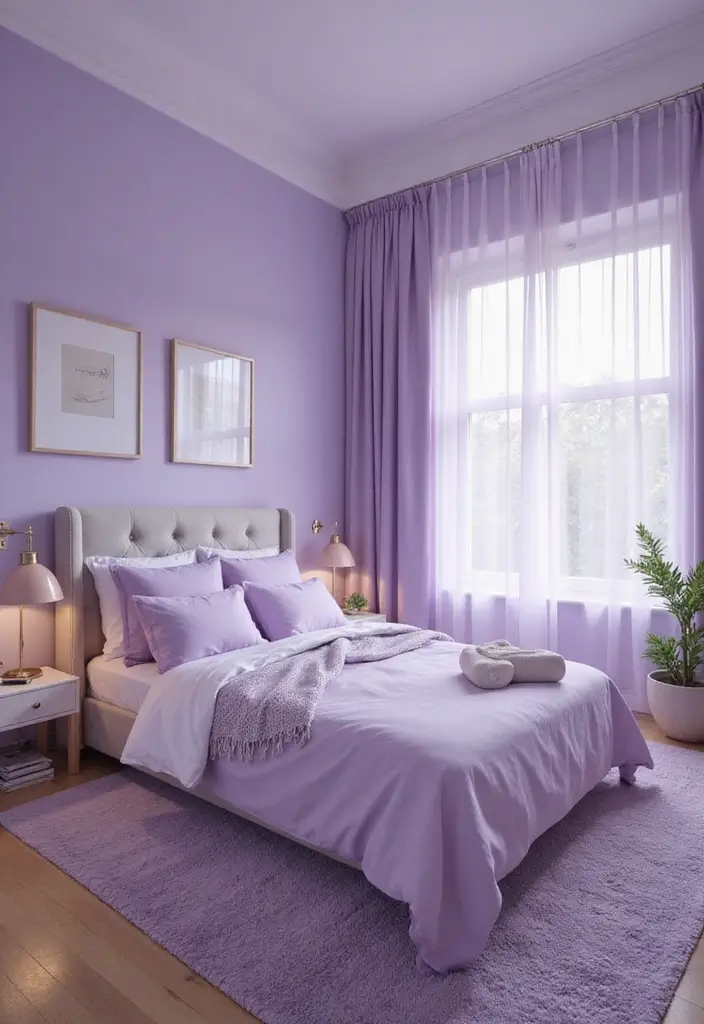 30 Purple Bedroom Ideas for Teens That Look Trendy & Vibrant - 12. Spa Retreat