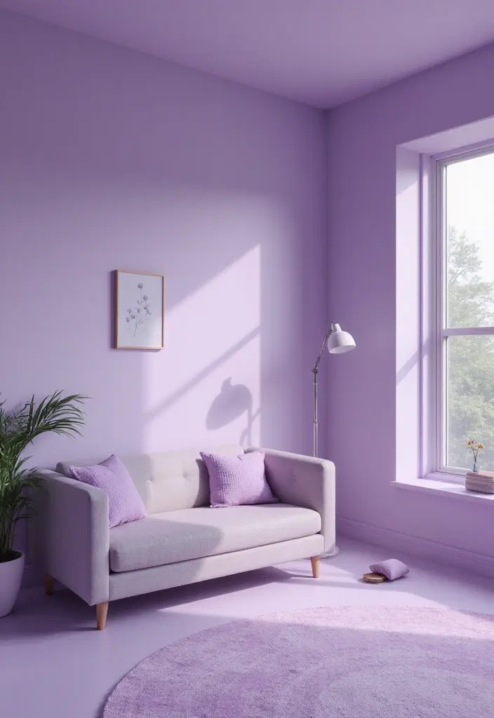30 Purple Bedroom Ideas for Teens That Look Trendy & Vibrant - 21. Minimalist Purple