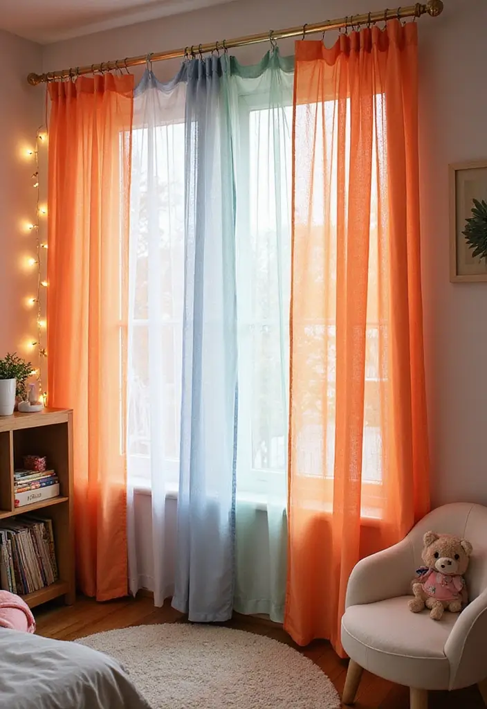 30 Room Divider Ideas for Kids Bedroom That Create Cozy Spaces - 1. Playful Curtain Dividers