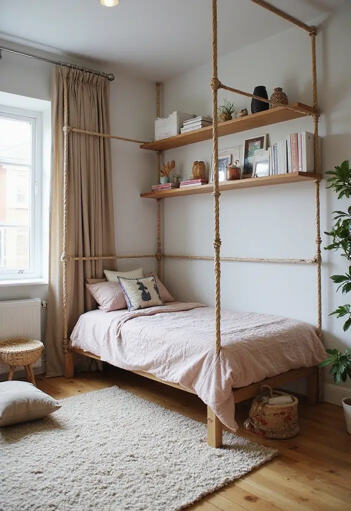 30 Room Divider Ideas for Kids Bedroom That Create Cozy Spaces - 18. Stylish Metal Grates