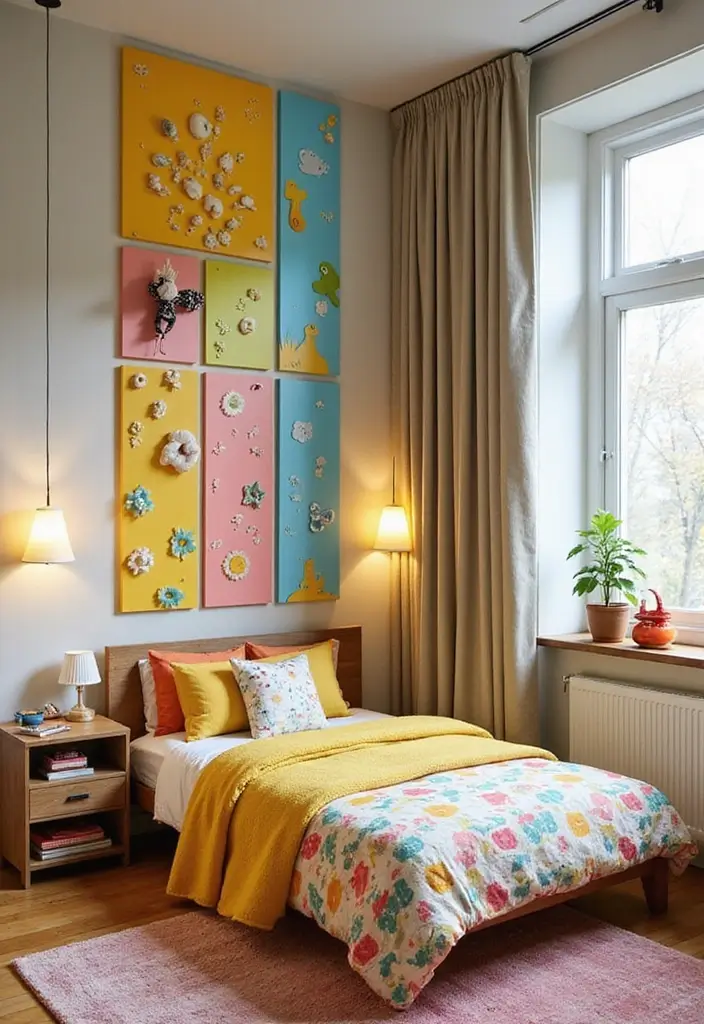 30 Room Divider Ideas for Kids Bedroom That Create Cozy Spaces - 30. Interactive Wall Panels