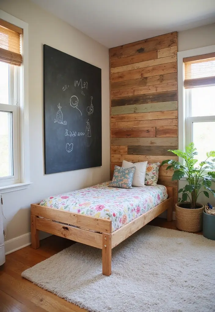 30 Room Divider Ideas for Kids Bedroom That Create Cozy Spaces - 4. DIY Pallet Walls