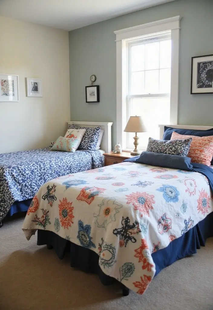 30 Teen Boys Shared Bedroom Ideas That Are Functional and Cool - 20. Customizable Bedding