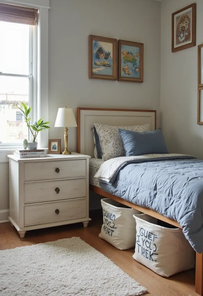 30 Teen Boys Shared Bedroom Ideas That Are Functional and Cool - 9. Personal Storage Solutions