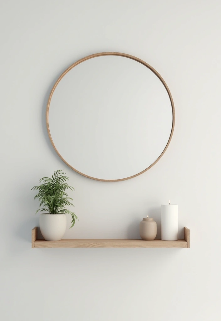 30 Vanity Wall Ideas Bedroom That Feel Trendy & Functional - 1. Minimalist Magic