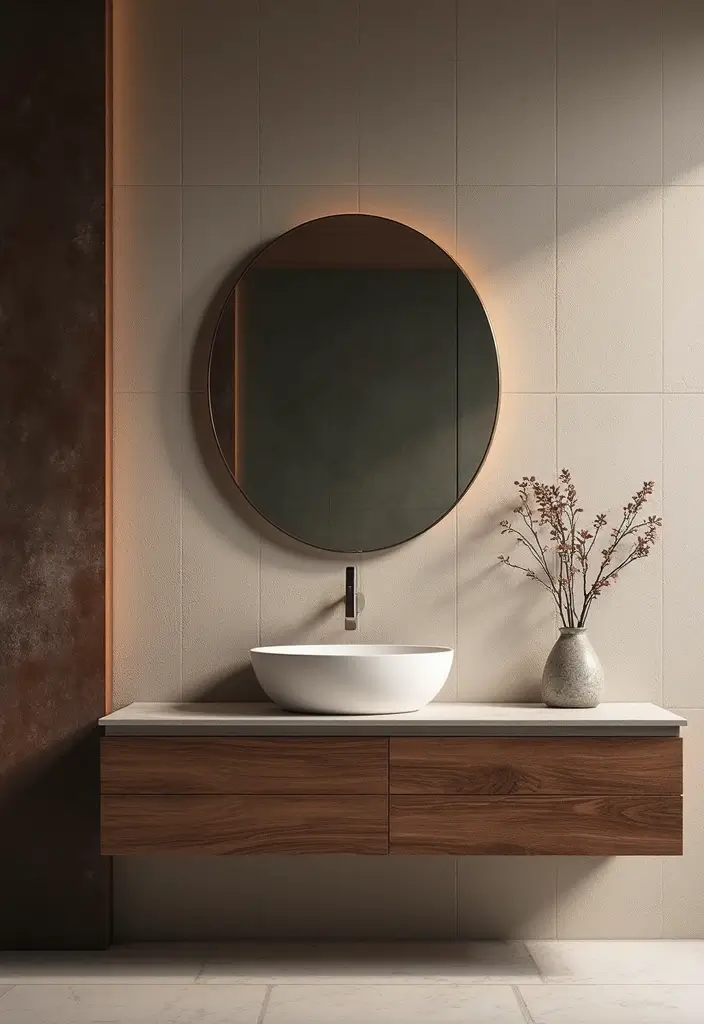 30 Vanity Wall Ideas Bedroom That Feel Trendy & Functional - 19. Textured Finishes