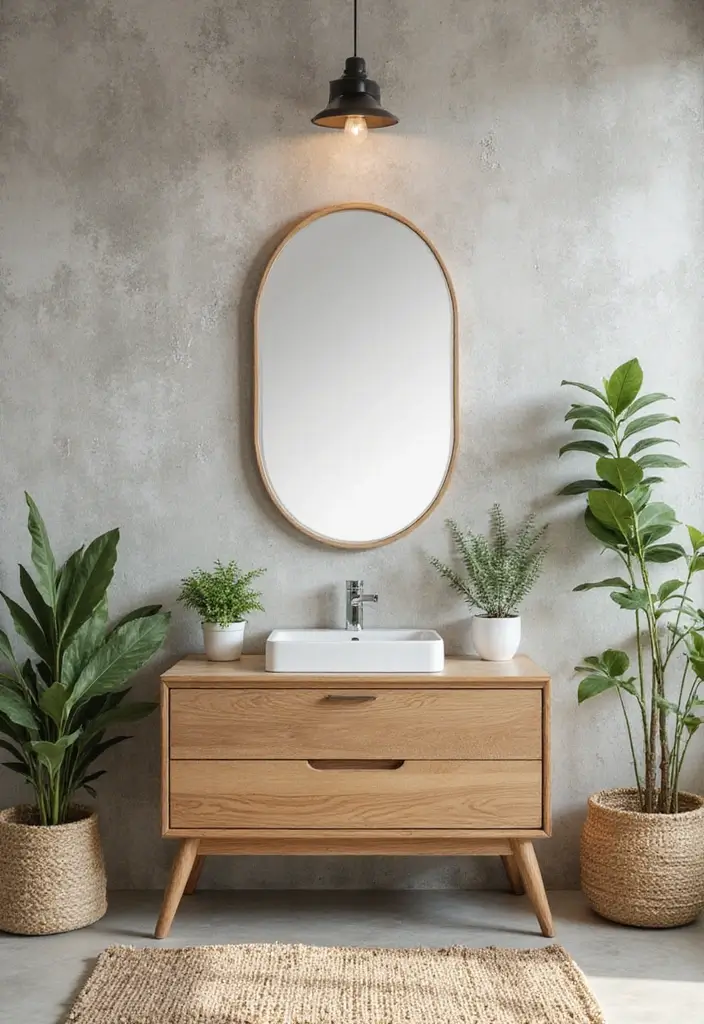 30 Vanity Wall Ideas Bedroom That Feel Trendy & Functional - 29. Eco-Friendly Decor