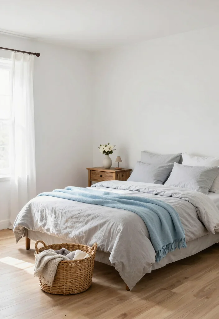 12 Farmhouse Master Bedrooms Decor Ideas for Small Spaces - 1. Embrace Light Colors 1