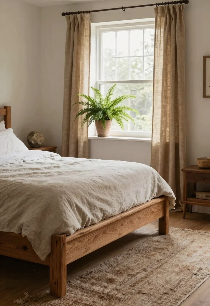 12 Farmhouse Master Bedrooms Decor Ideas for Small Spaces - 3. Incorporate Natural Elements 1