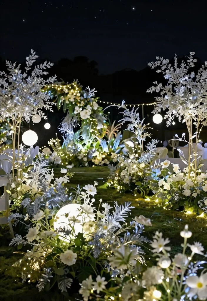12 Halloween Porch Concepts That Actually Look Scary at Night - 12. Magical Moonlight Garden 1