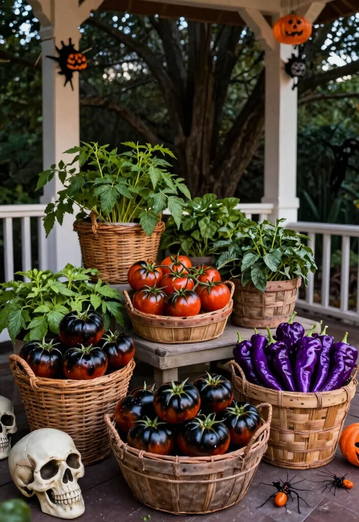 12 Halloween Porch Concepts That Actually Look Scary at Night - 7. Eerie Edible Displays 1