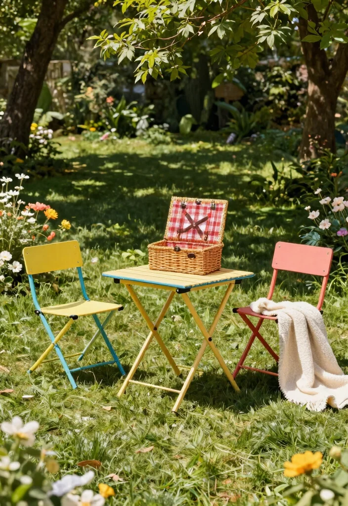 12 Outdoor Furniture Sets on a Budget That Actually Last More Than One Season - 5. Compact Foldable Set - Perfect for Impromptu Gatherings 1