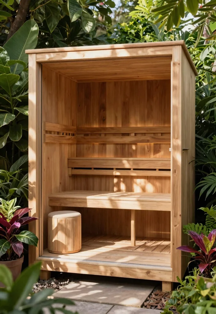 12 Outdoor Sauna Ideas That Don't Need a Plumber or Electrician - 11. The Shadow Box Sauna 1