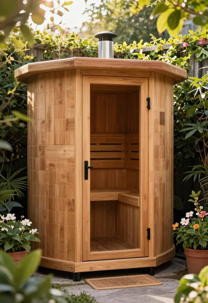 12 Outdoor Sauna Ideas That Don't Need a Plumber or Electrician - 12. The Repurposed Hot Tub Sauna 1