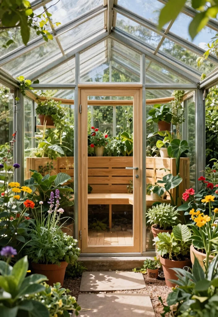 12 Outdoor Sauna Ideas That Don't Need a Plumber or Electrician - 9. The Greenhouse Sauna 1