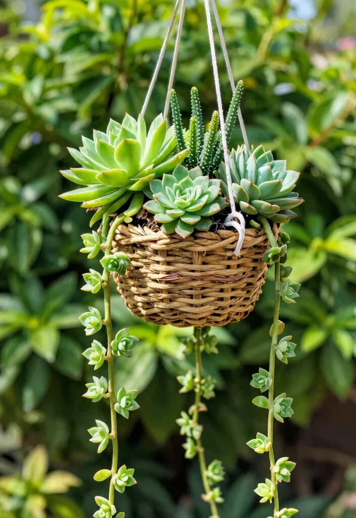 12 Outdoor Succulent Arrangement Ideas That Survive Full Sun - 3. Senecio Succulent Garden 1