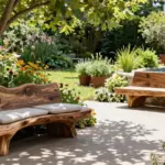 12 Wood Bench Outdoor Ideas That Last Through Rain and Sun