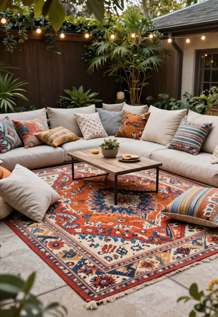 14 Farmhouse Area Rugs That Anchor Any Room on a Budget - 12. Chic Outdoor Rugs 1