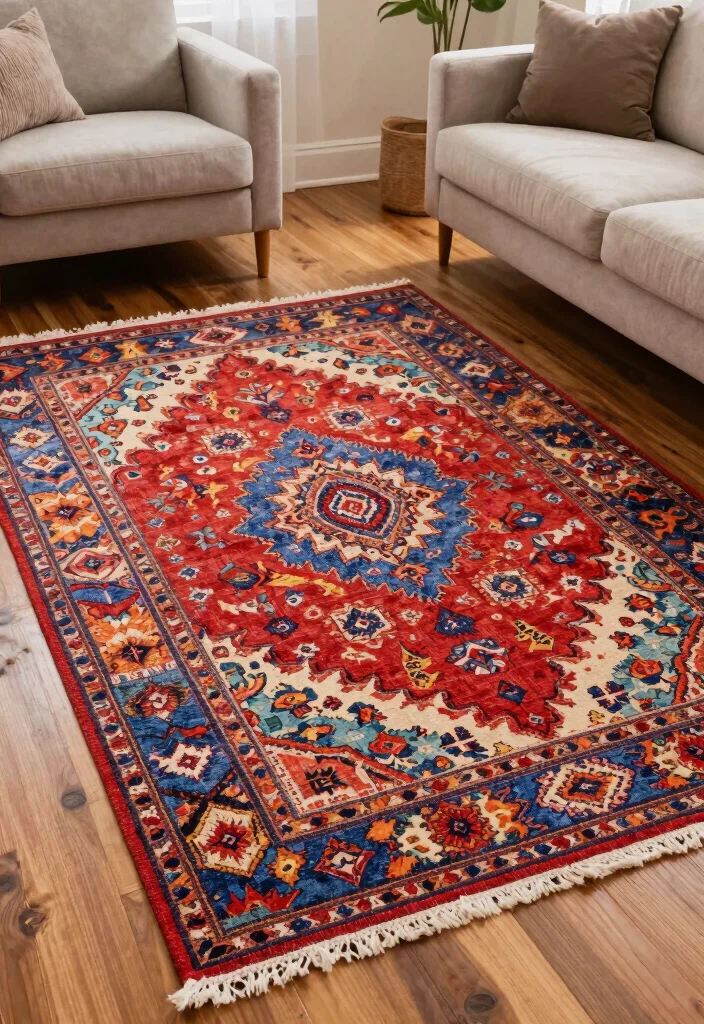 14 Farmhouse Area Rugs That Anchor Any Room on a Budget - 14. Artistic Hand-Woven Rugs 1