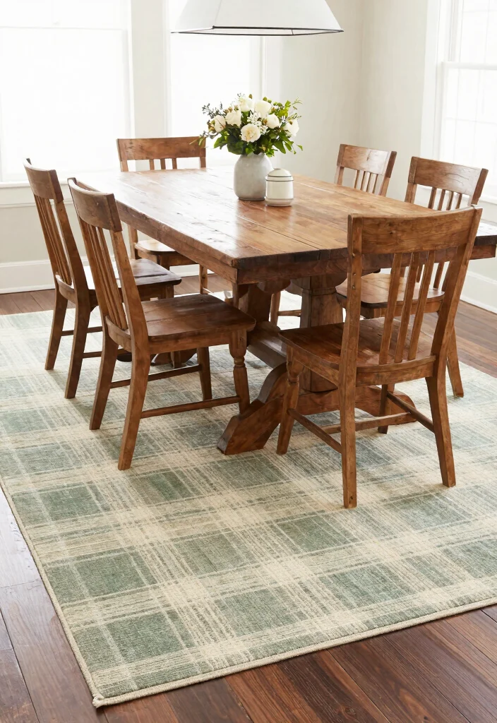 14 Farmhouse Area Rugs That Anchor Any Room on a Budget - 3. Farmhouse Plaids 1