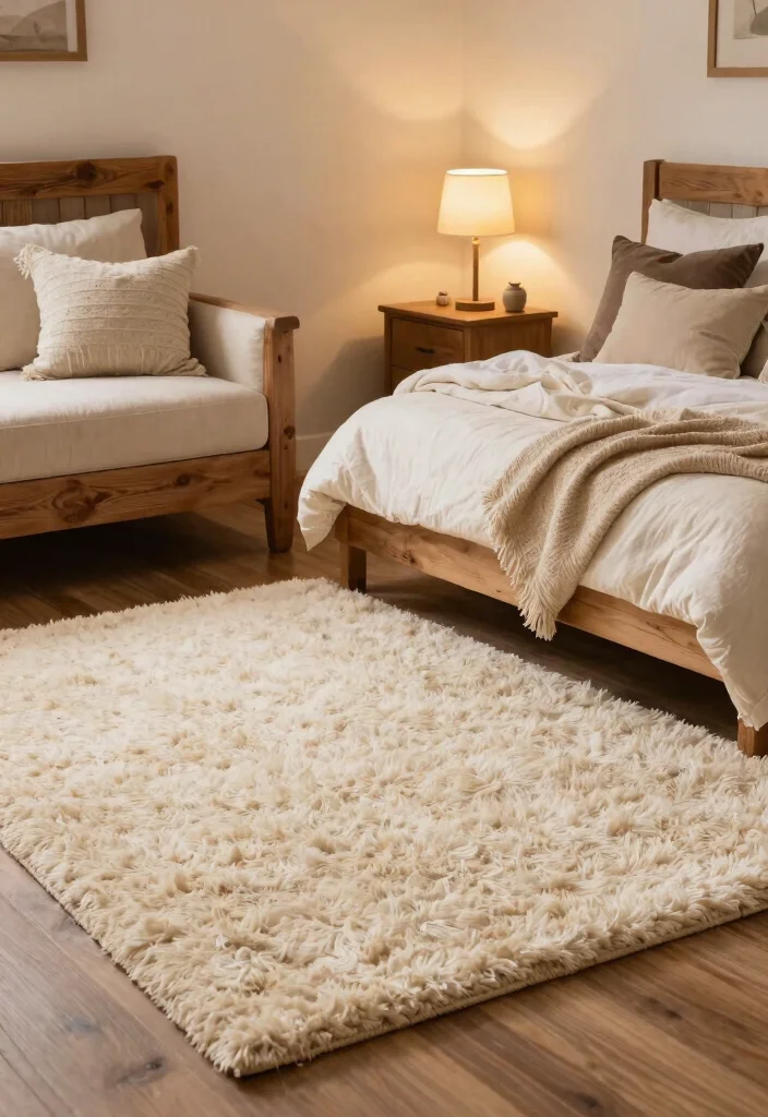 14 Farmhouse Area Rugs That Anchor Any Room on a Budget - 7. Soft Shaggy Rugs 1