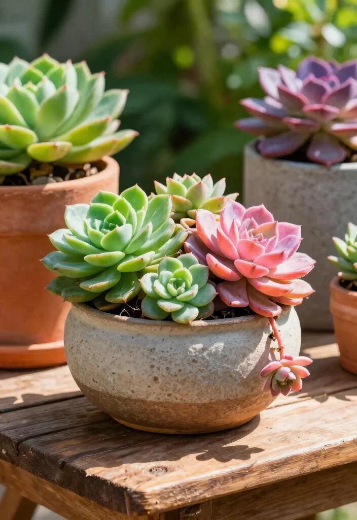 14 Front Porch Planter Ideas That Thrive in Full Sun or Full Shade - 1. Vibrant Succulent Displays 1