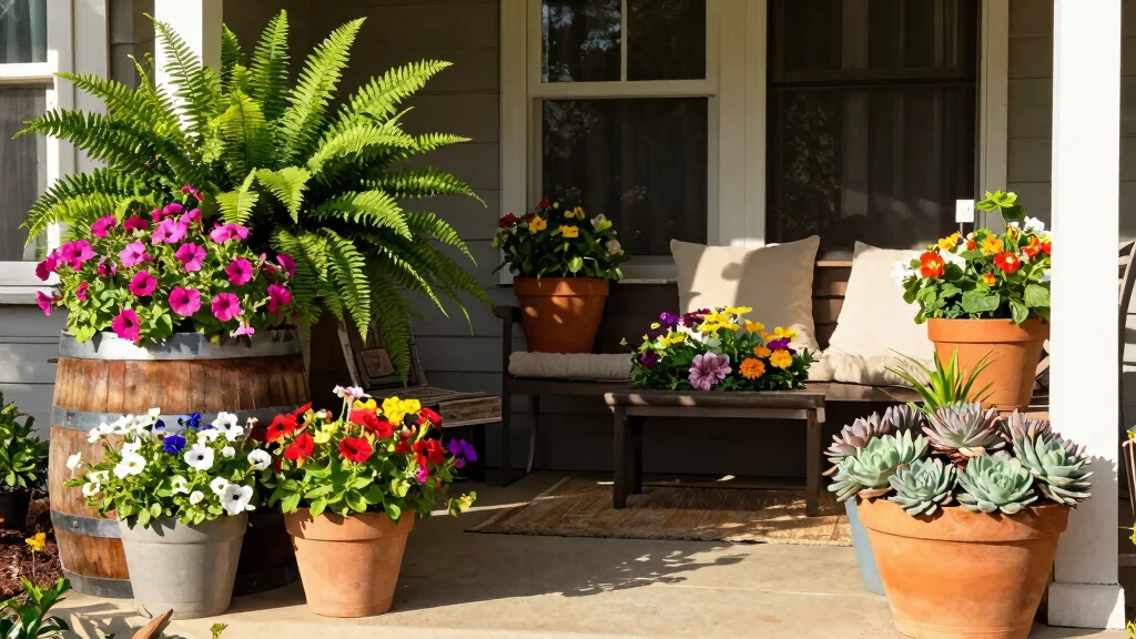 14 Front Porch Planter Ideas That Thrive in Full Sun or Full Shade