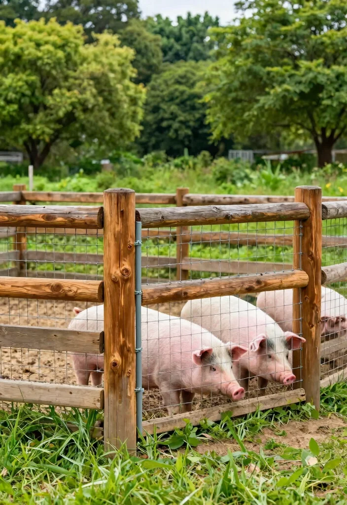 14 Hog Fence Ideas That Stop Digging and Keep Pigs Contained - 13. Combination Fencing Techniques 1