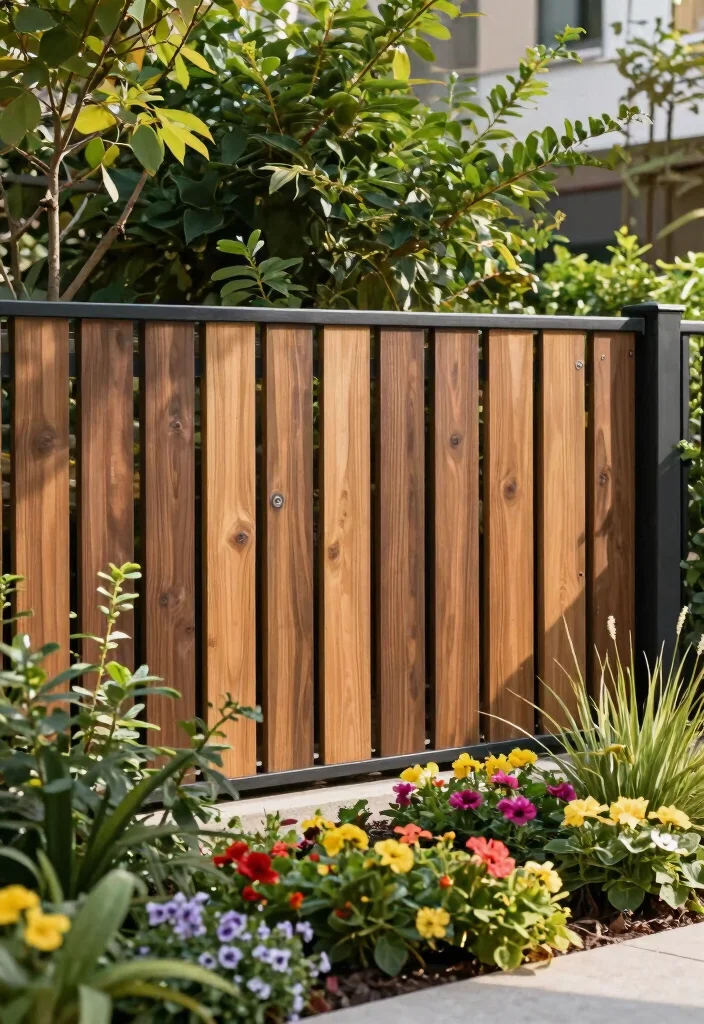 14 Metal Fence Ideas That Don't Rust or Need Annual Maintenance - 7. Composite Metal Fencing 1