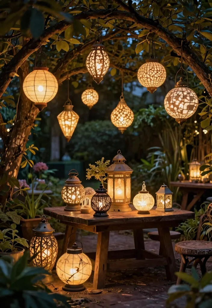 14 Outdoor Fairy Lights That Stay Up Through Wind and Rain - 6. Decorative Lanterns 1