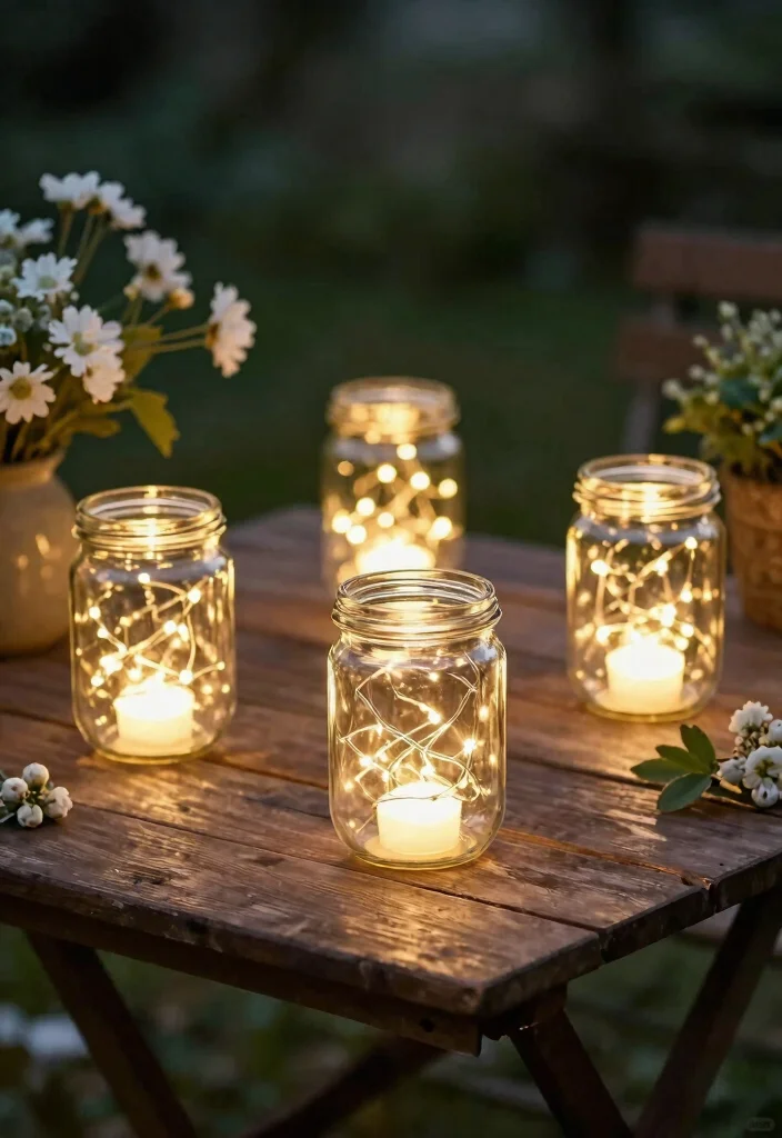 14 Outdoor Fairy Lights That Stay Up Through Wind and Rain - 7. Fairy Light Jars 1