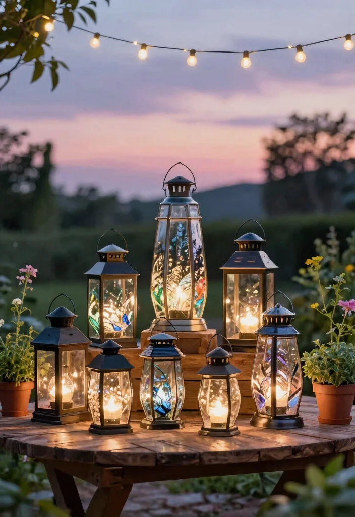 14 Outdoor Lamp Posts That Stay Lit Without Running New Wire - 6. Stylish Glass Solar Lanterns 1