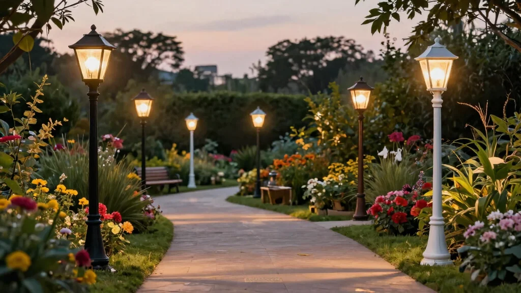 14 Outdoor Lamp Posts That Stay Lit Without Running New Wire