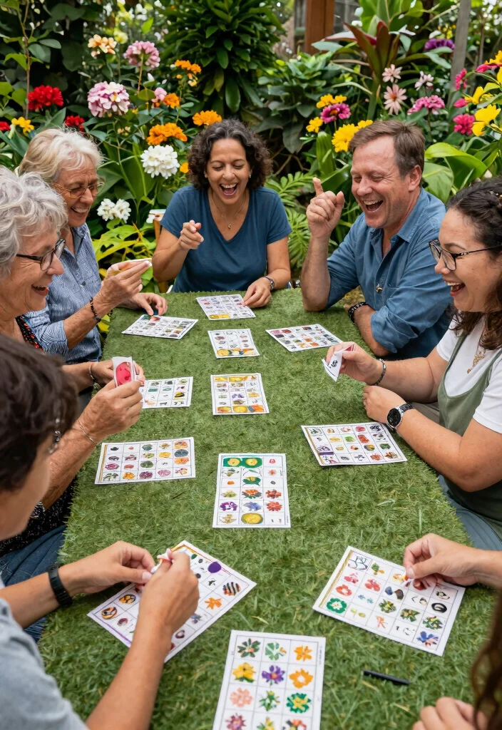 14 Outdoor Wedding Activities That Keep Guests Entertained for Hours - 12. Garden Party Bingo 1