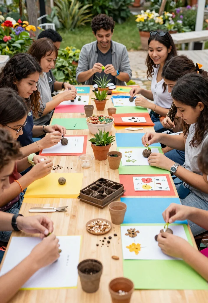 14 Outdoor Wedding Activities That Keep Guests Entertained for Hours - 5. Eco-Craft Station 1