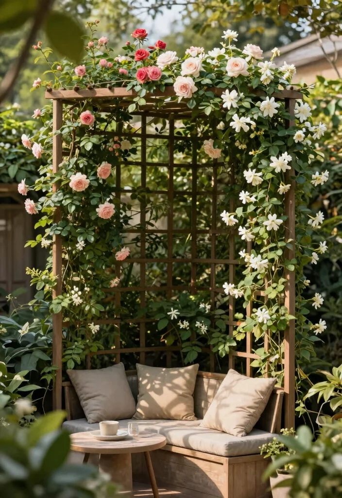 14 Pallet Trellis Ideas for Gardens That Cost Almost Nothing - 11. Pallet Privacy Screen Trellis 1