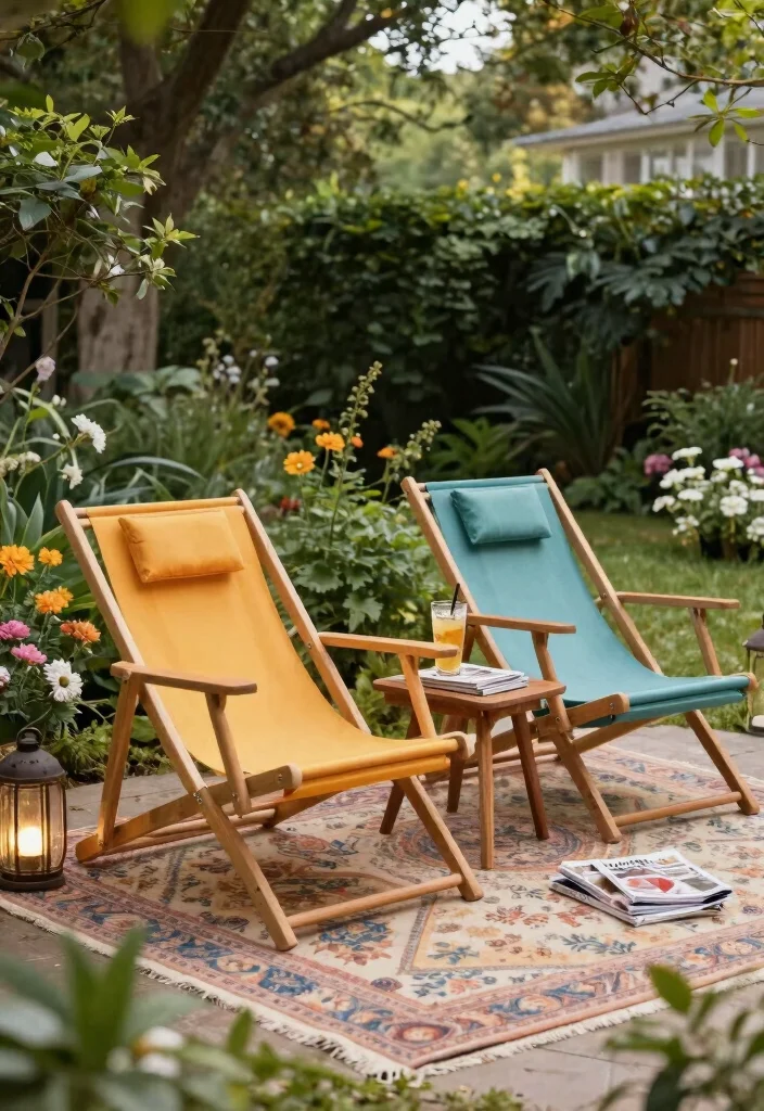 15 Outdoor Living Space Ideas That Feel Cozy Without Walls - 2. Garden Lounge Chairs 1