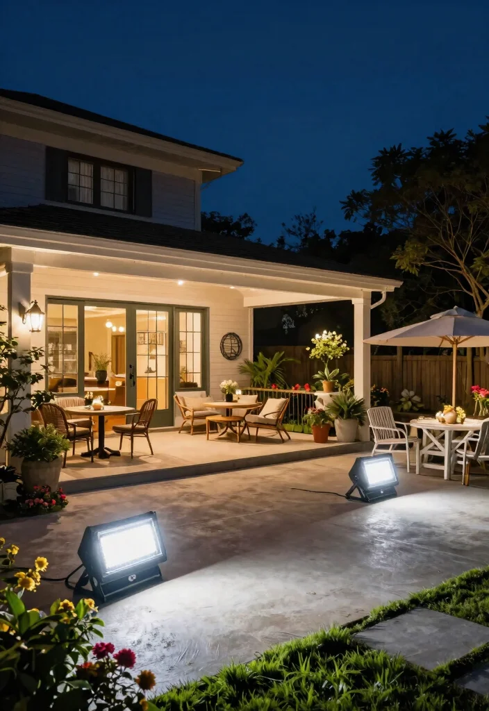 15 Outdoor Porch Lights That Stay Bright Without Wiring - 5. Waterproof LED Flood Lights 1