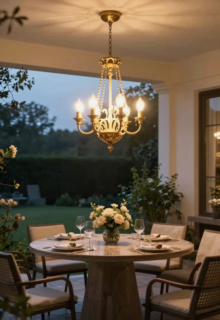 15 Outdoor Porch Lights That Stay Bright Without Wiring - 7. Elegant Solar-Powered Chandeliers 1