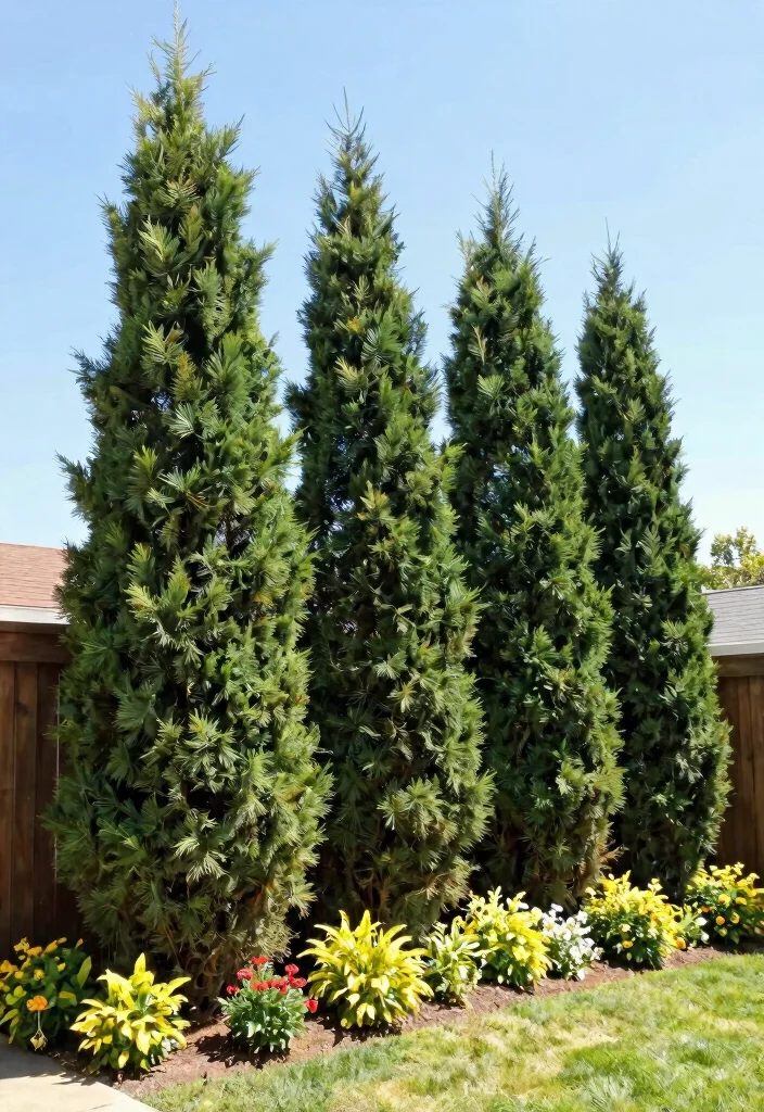 15 Privacy Trees Along Fence That Grow Fast and Stay Dense - 1. Leyland Cypress - The Classic Choice 1