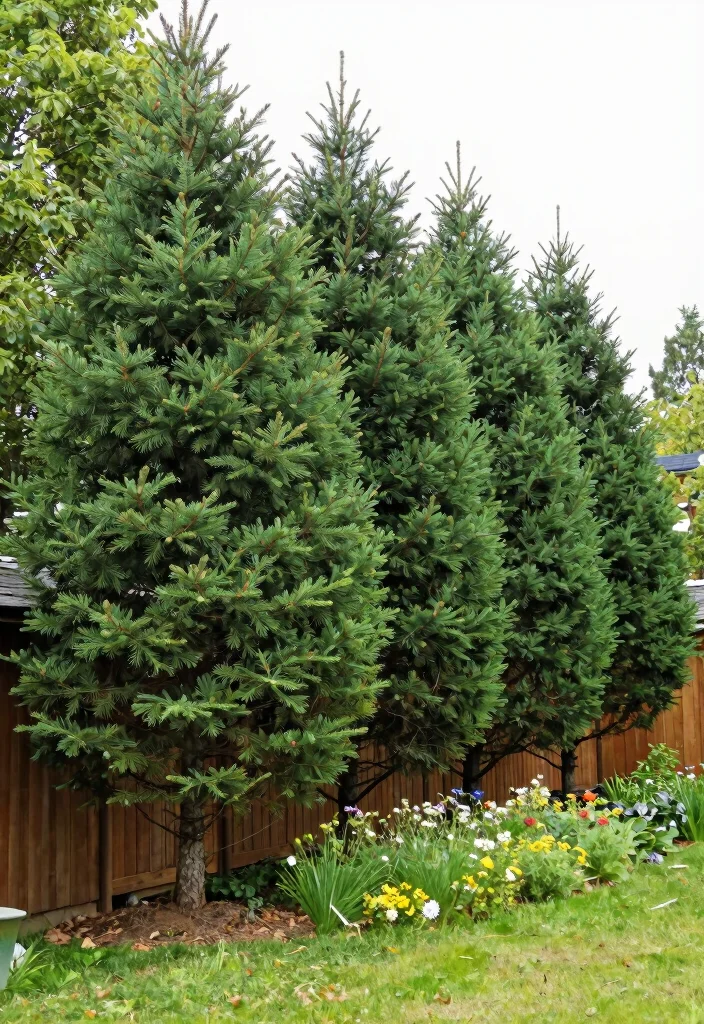 15 Privacy Trees Along Fence That Grow Fast and Stay Dense - 8. Norway Spruce - A Sturdy Privacy Solution 1