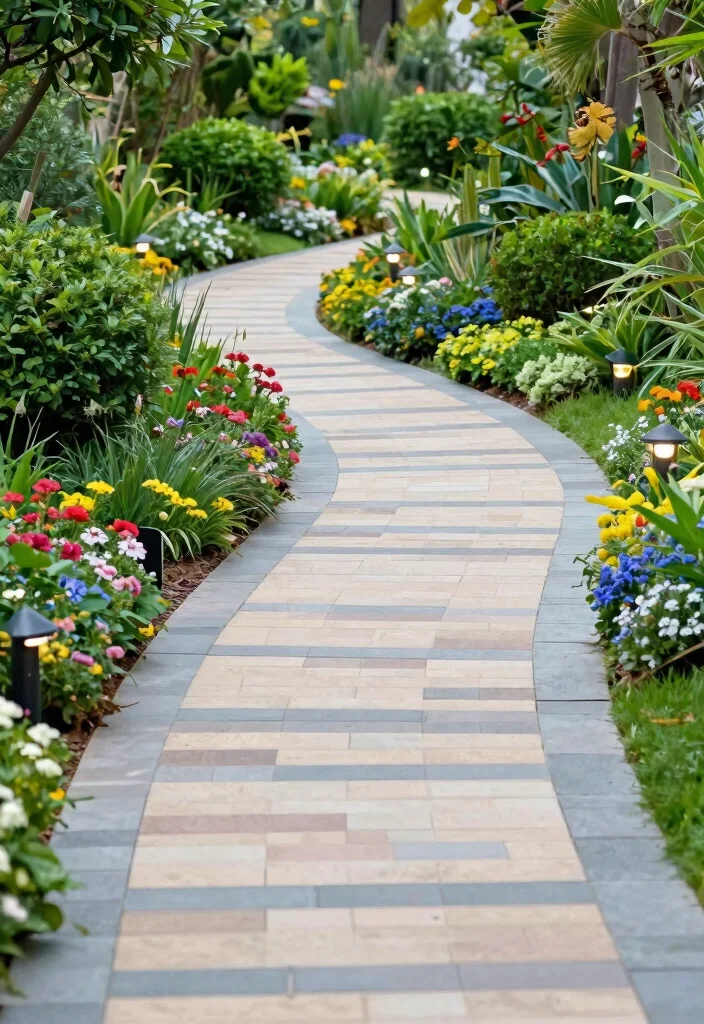 15 Turf and Pavers Backyard Ideas for Low-Maintenance Yards - 5. Pathways That Connect 1